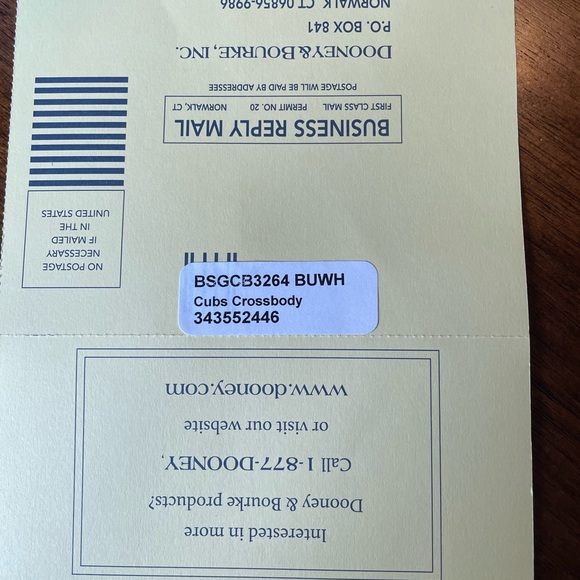 Dooney & Bourke Chicago Cubs MLB Large Crossbody NWT - Picture 11 of 15